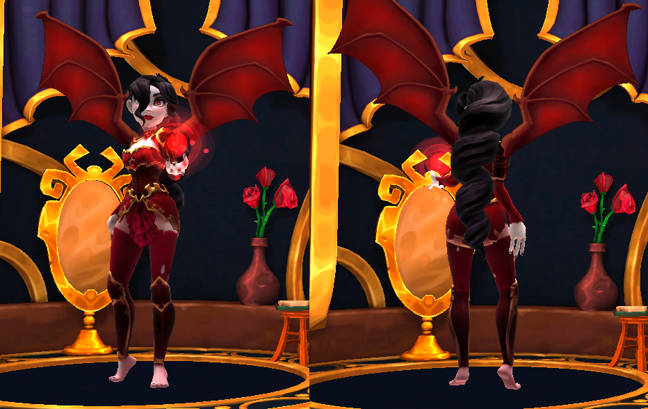 Crimson Grove Dryad Front and Back View.png