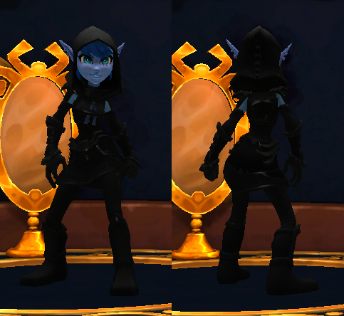 Huntress of the Shadows Front And Back View.png